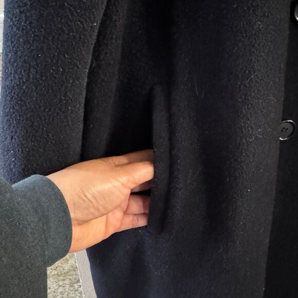 Vintage Schott NYC Double Breasted Men’s Wool Pea Coat Black USA Made Size 54 - Picture 3 of 8